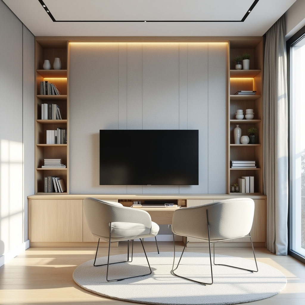 Elegant Tv Wall Design 24