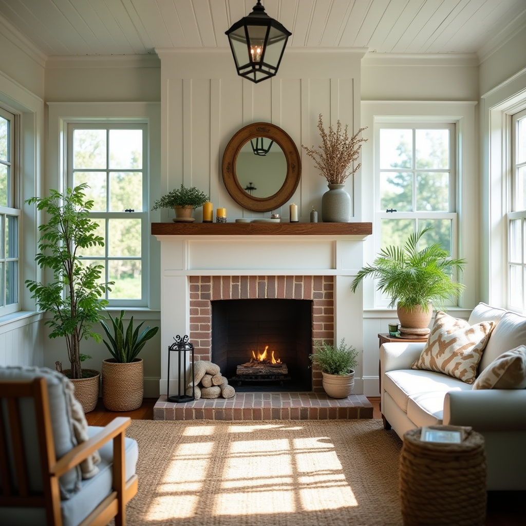 Farmhouse Fireplace Decor 11