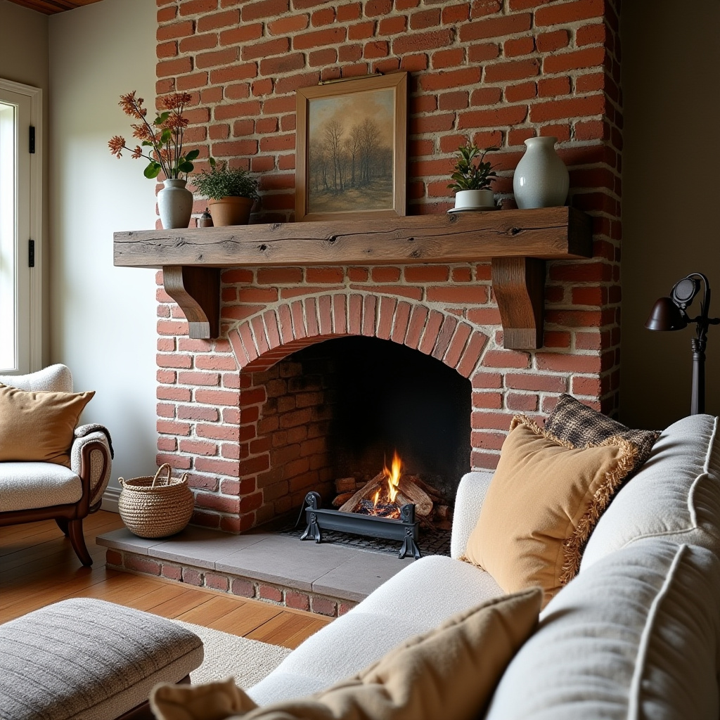 Farmhouse Fireplace Decor 14