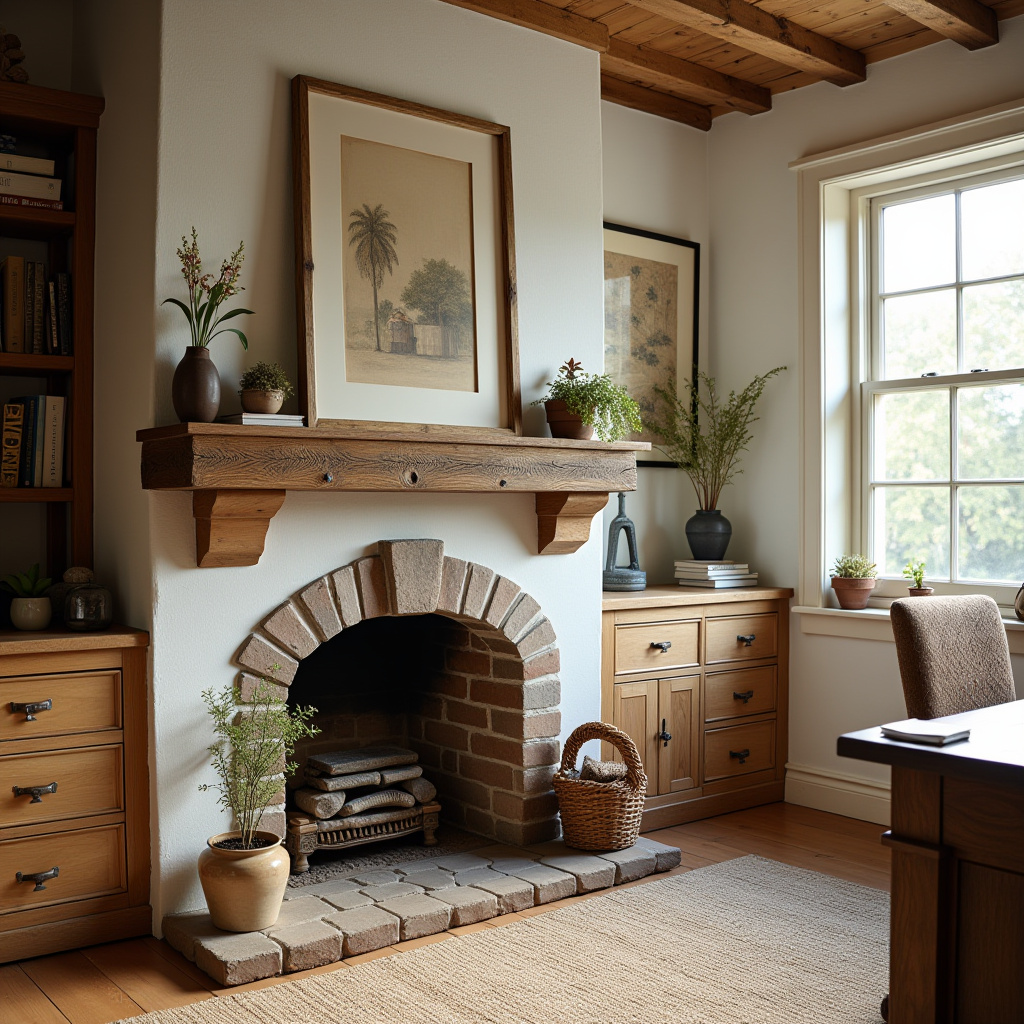 Farmhouse Fireplace Decor 15