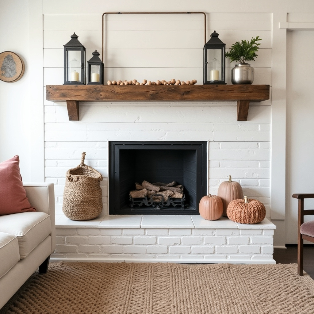 Farmhouse Fireplace Decor 16