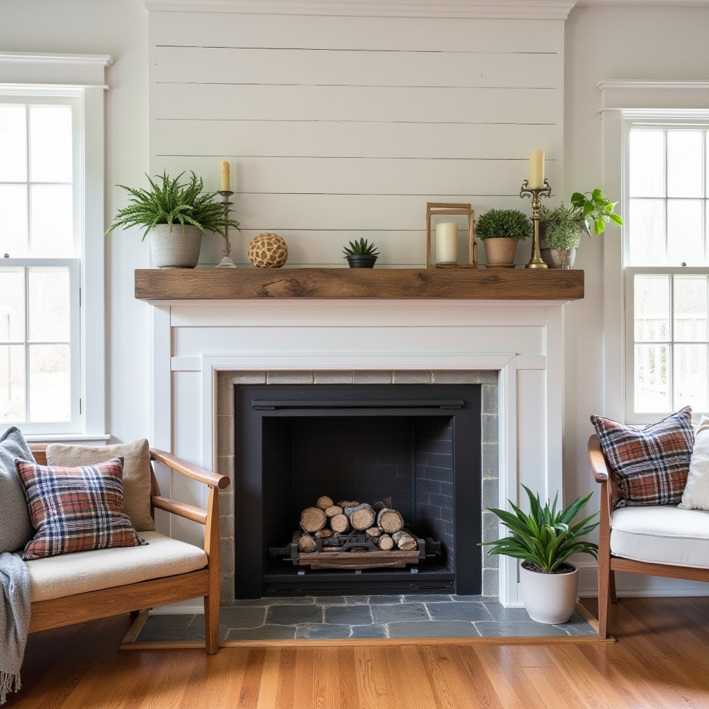 Farmhouse Fireplace Decor 2