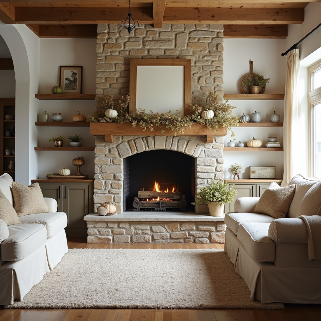 Farmhouse Fireplace Decor 21