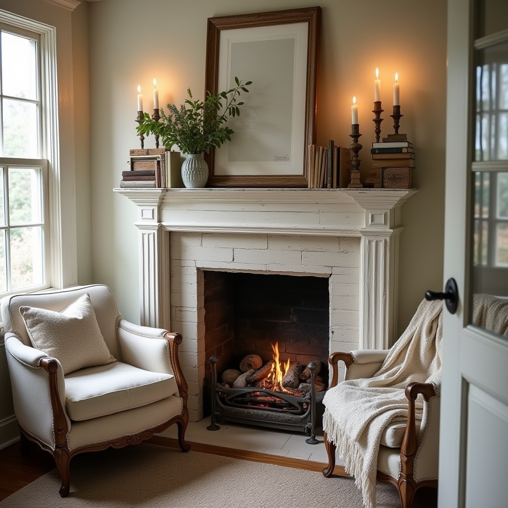 Farmhouse Fireplace Decor 24