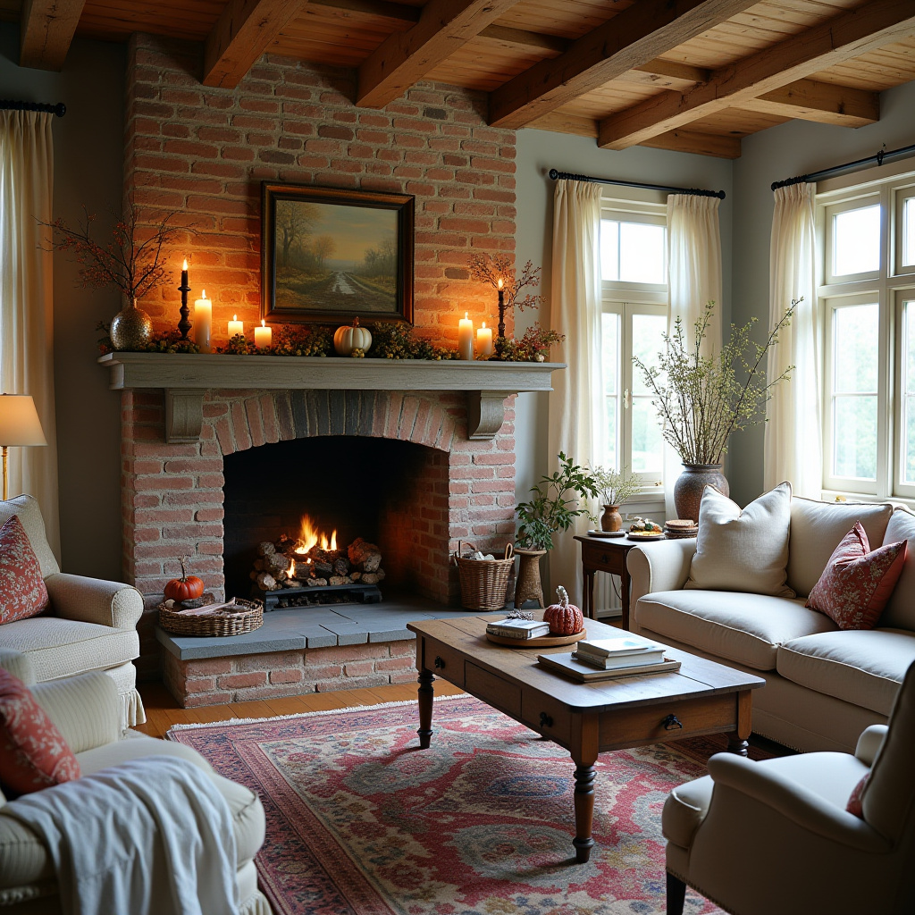 Farmhouse Fireplace Decor 25