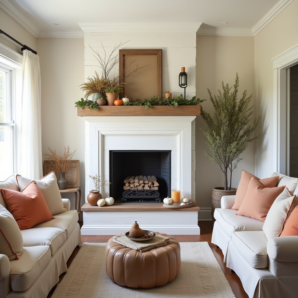 Farmhouse Fireplace Decor 30