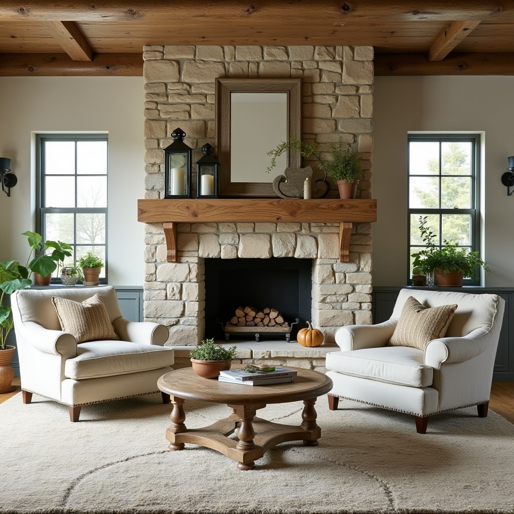 Farmhouse Fireplace Decor 4