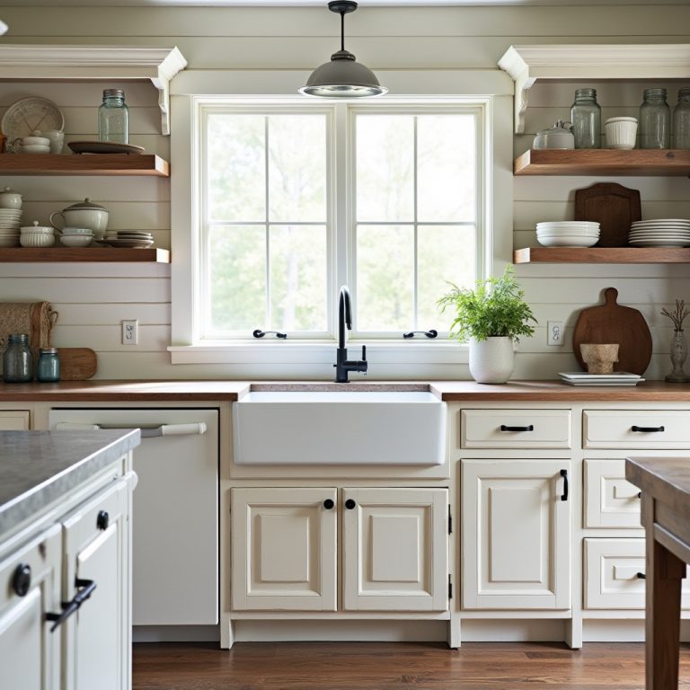 Farmhouse Kitchen Cabinets 1