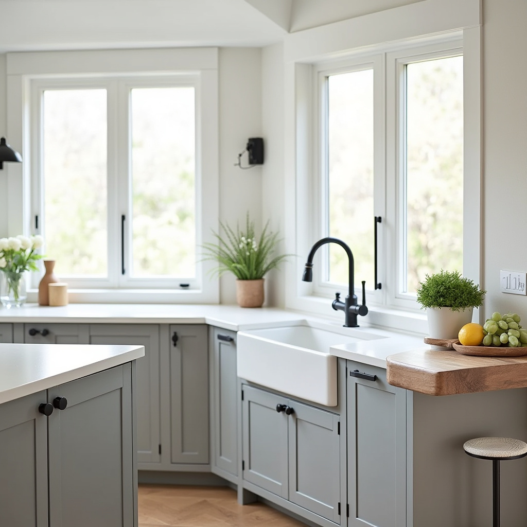 Farmhouse Kitchen Cabinets 13