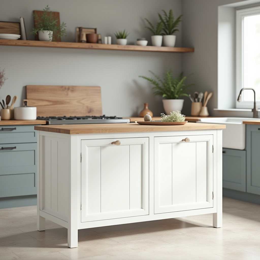 Farmhouse Kitchen Island 11