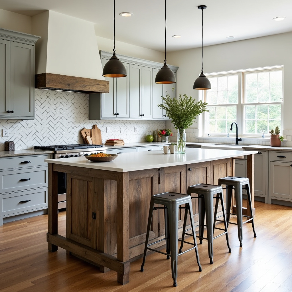 Farmhouse Kitchen Island 18