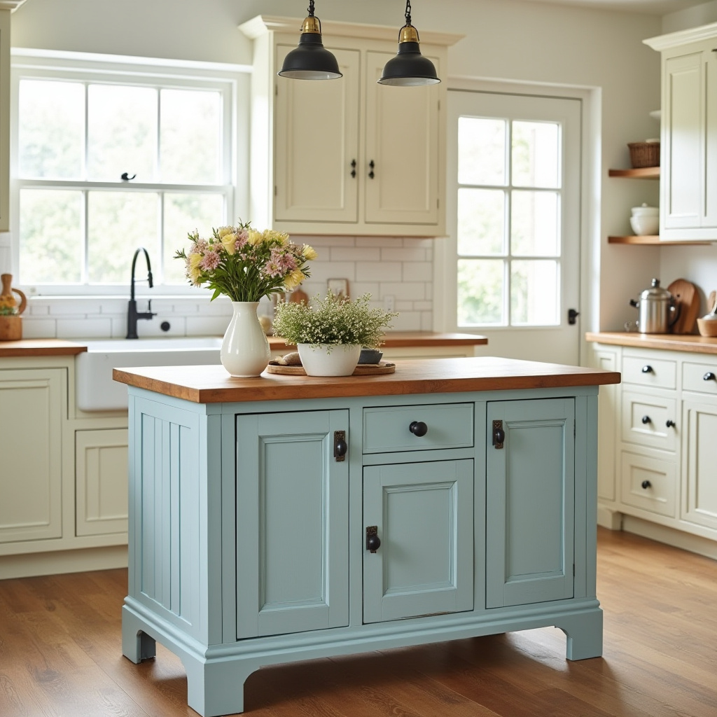 Farmhouse Kitchen Island 21