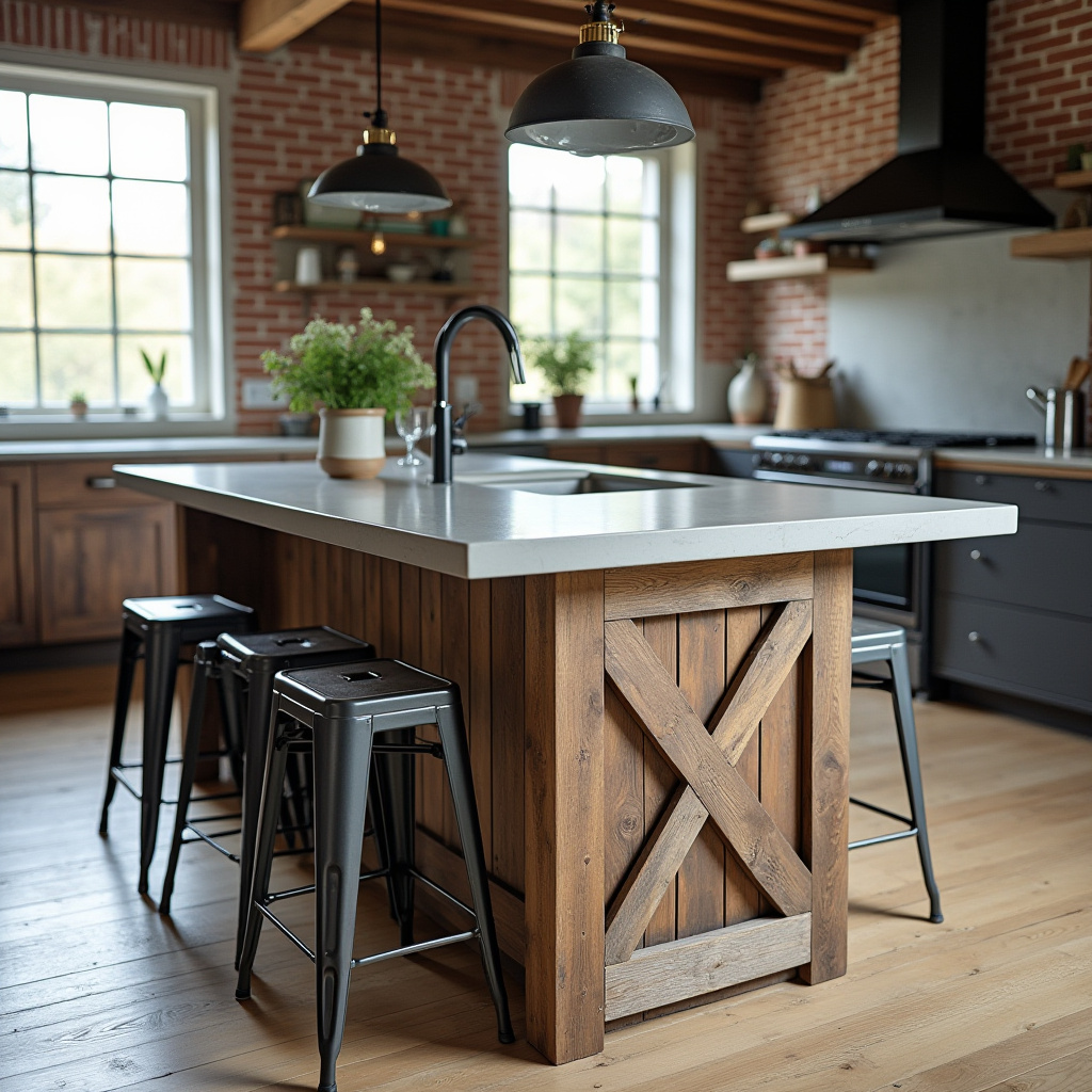Farmhouse Kitchen Island 22