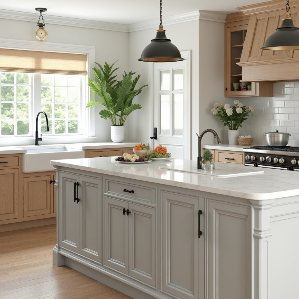 Farmhouse Kitchen Island 26