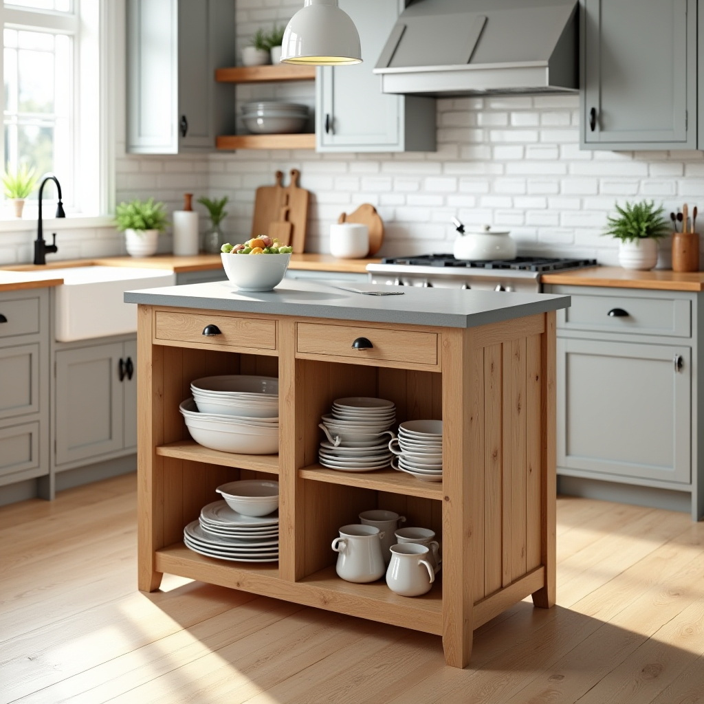 Farmhouse Kitchen Island 4