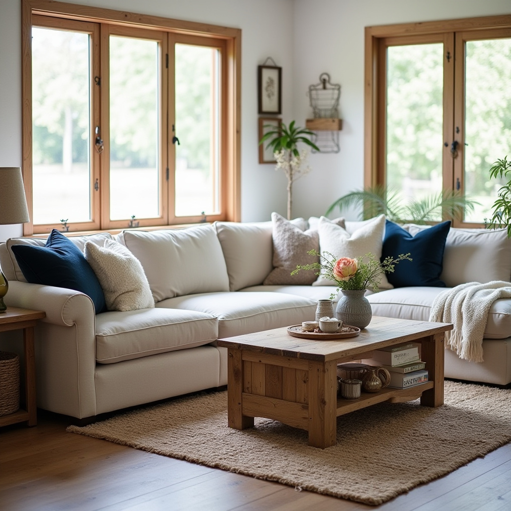 Farmhouse Living Room Ideas 21