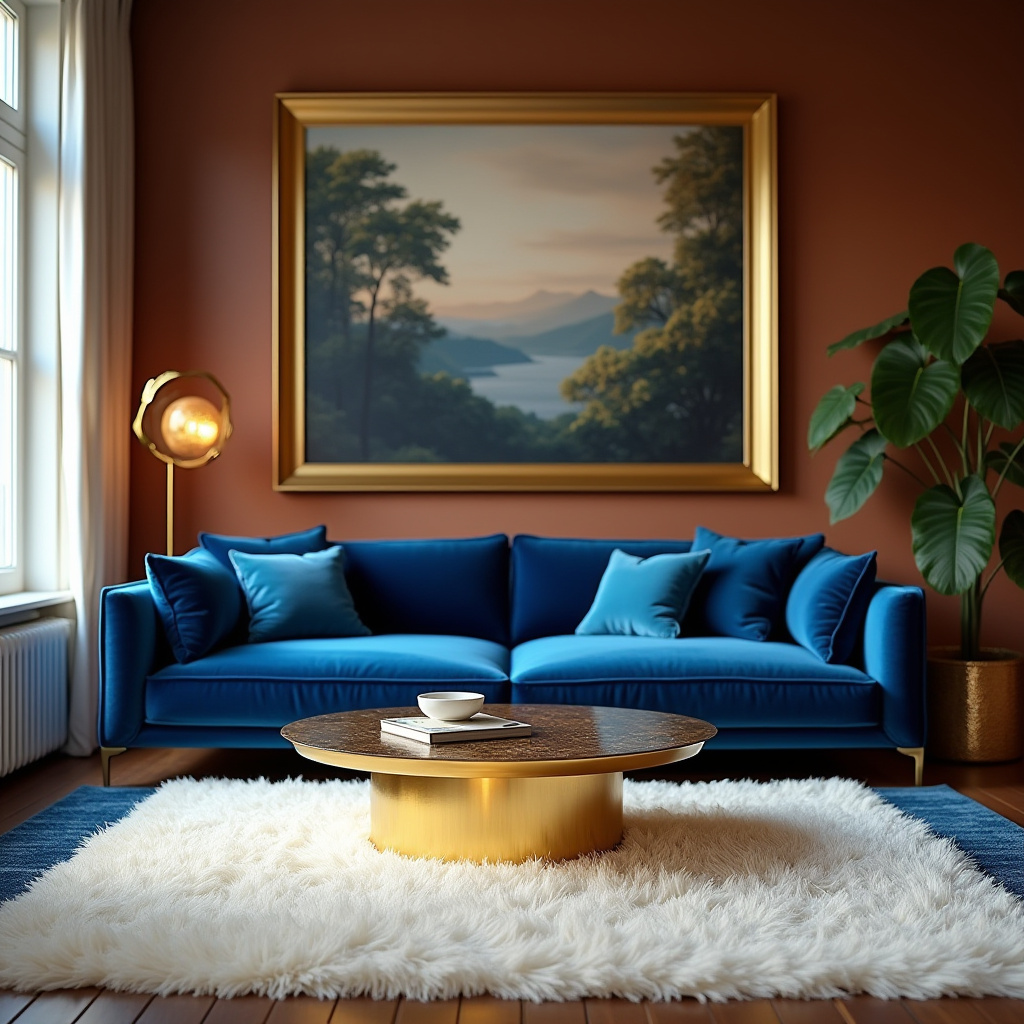 Gold Accents Living Room 11