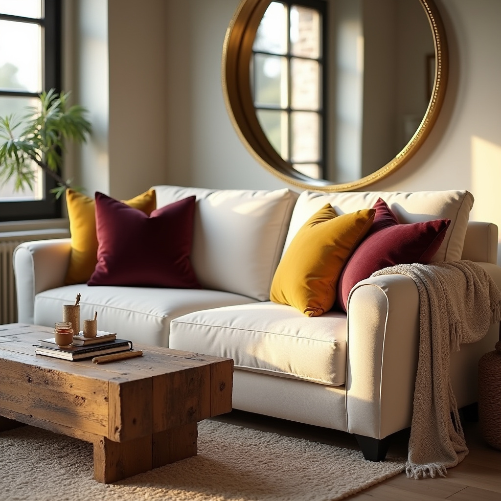 Gold Accents Living Room 15