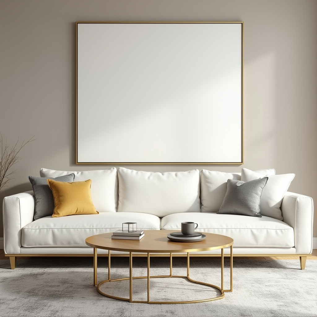 Gold Accents Living Room 16