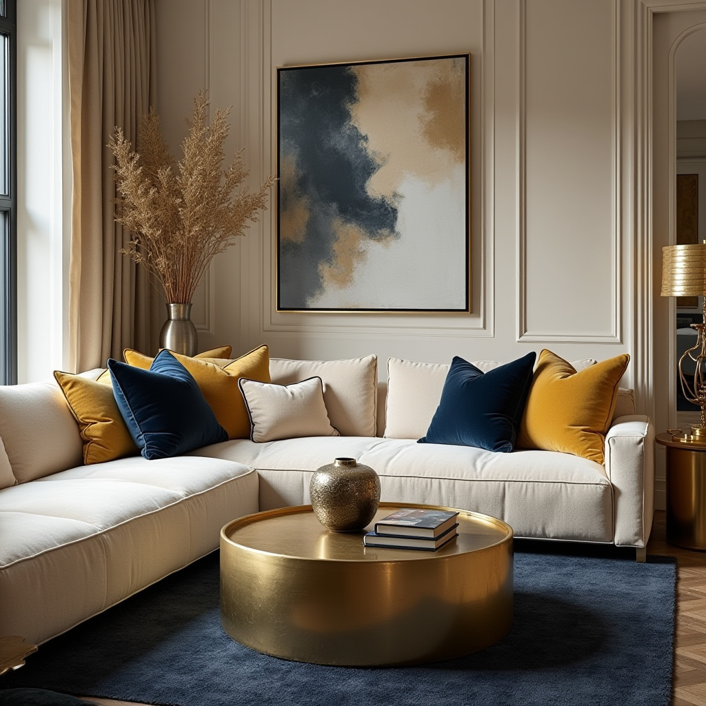Gold Accents Living Room 30