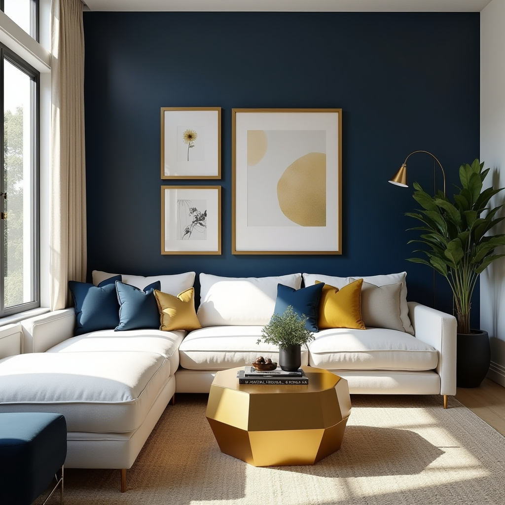 Gold Accents Living Room 4