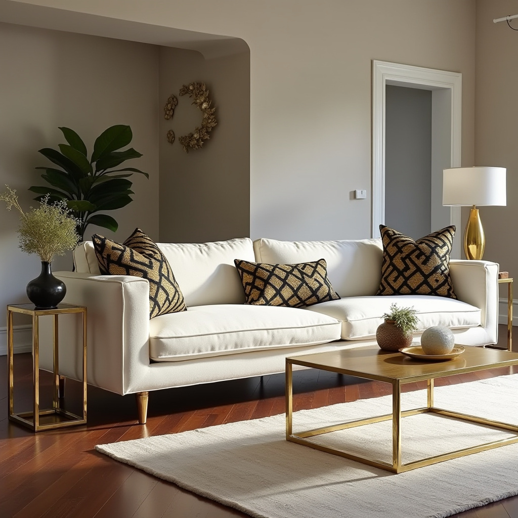 Gold Accents Living Room 7