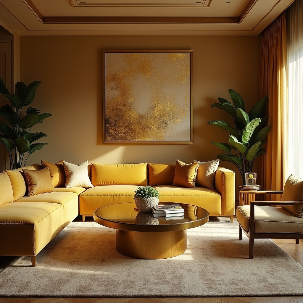 Golden Living Room 12