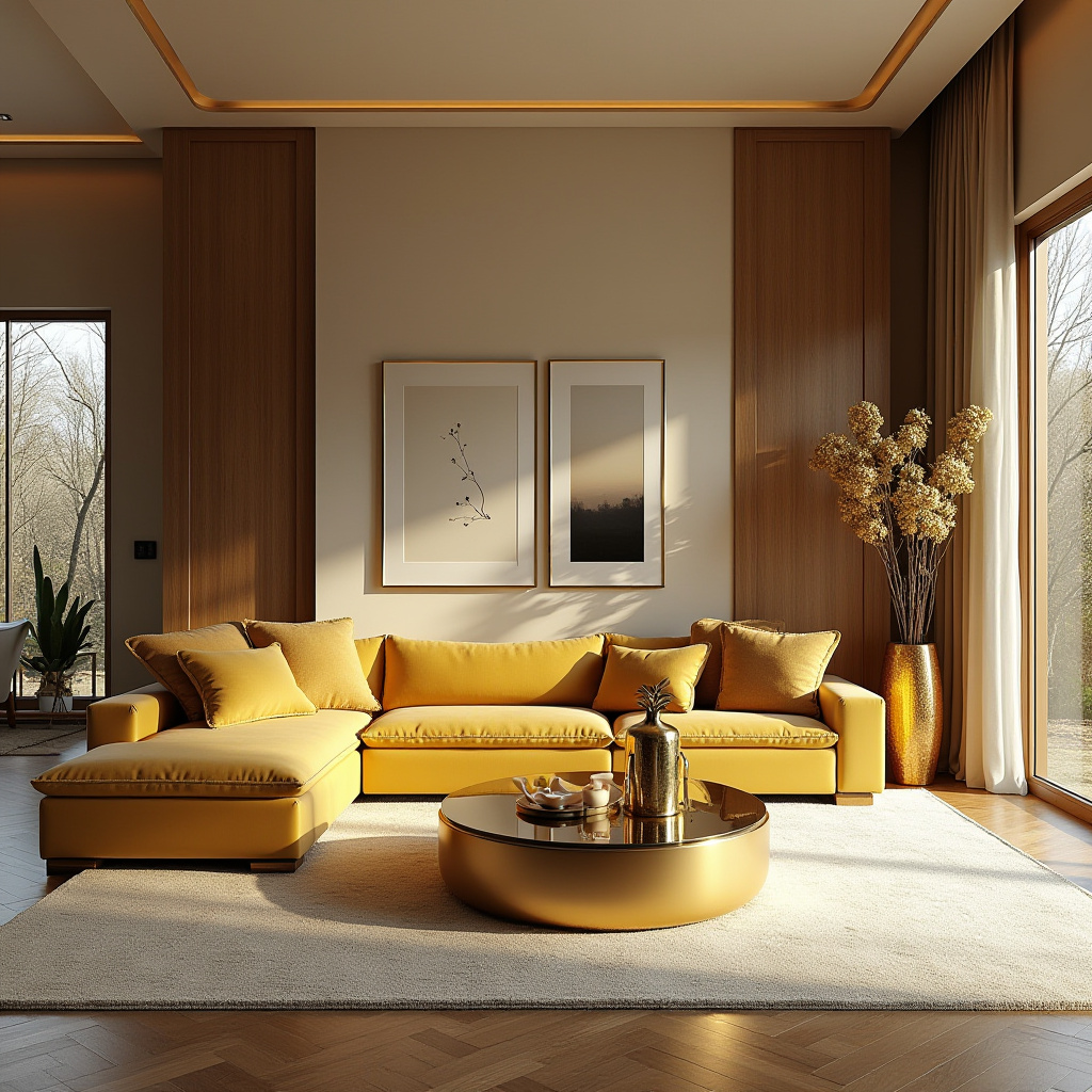 Golden Living Room 19