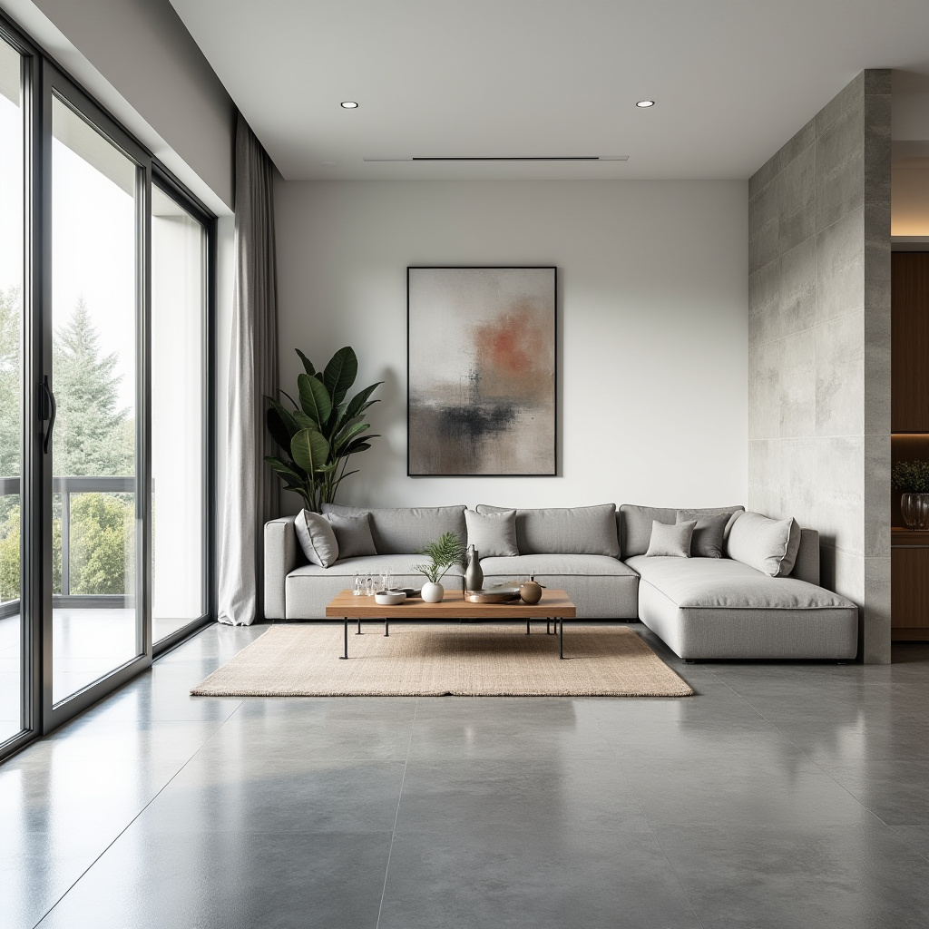 Gray Flooring Living Room 11