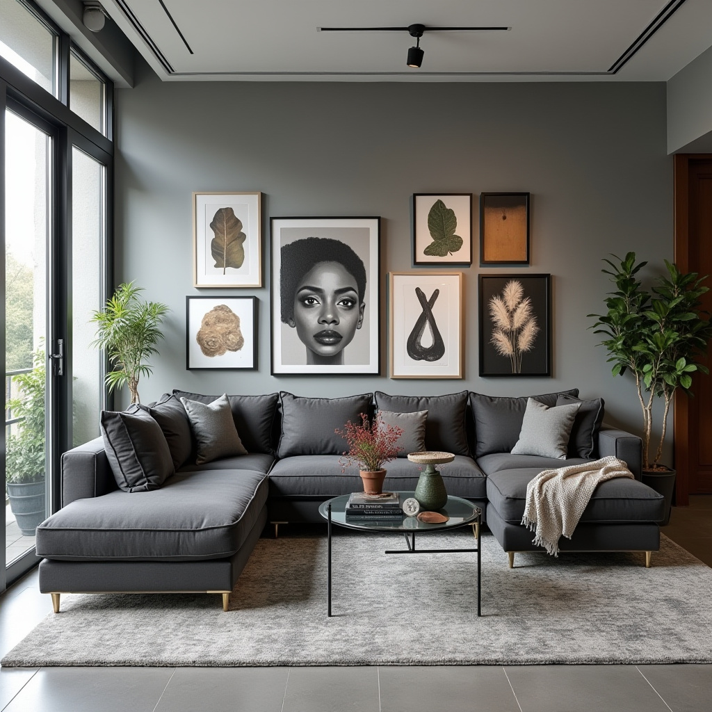 Gray Flooring Living Room 30