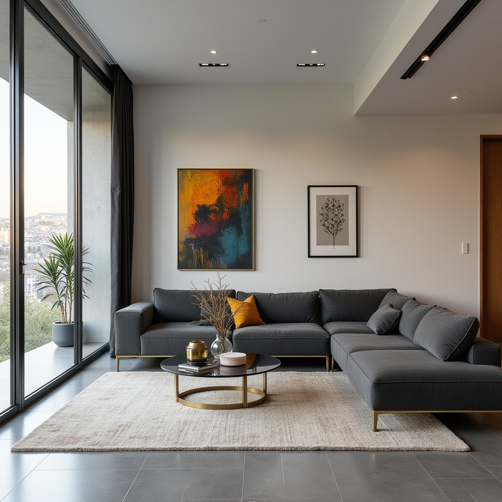 Gray Flooring Living Room 5