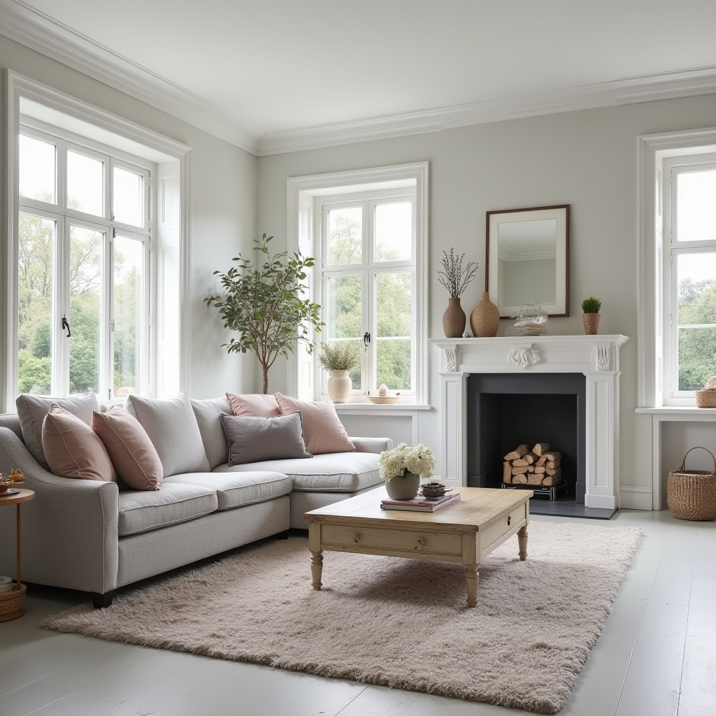 Gray Flooring Living Room 8