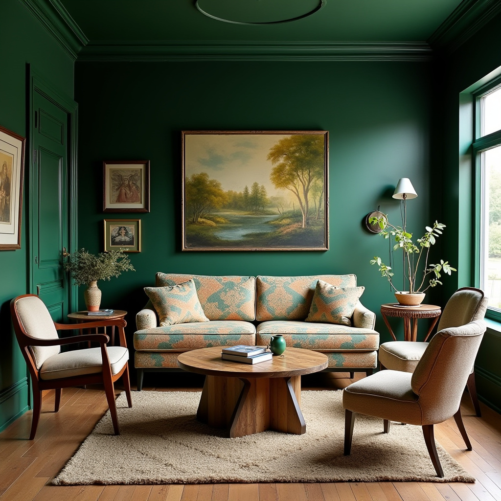 Green Living Room Decor 12