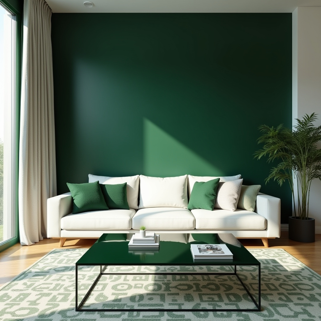Green Living Room Decor 2