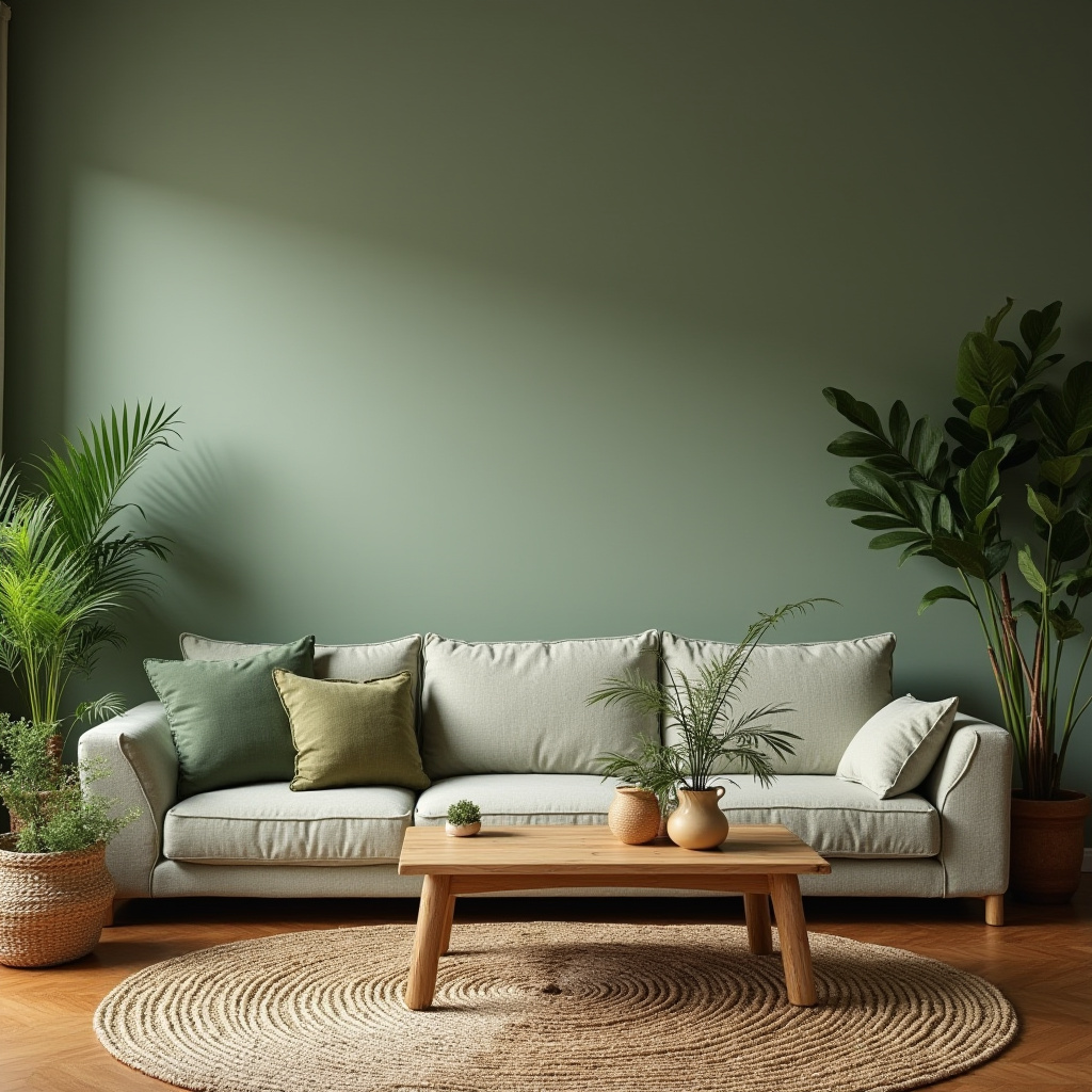 Green Living Room Decor 20