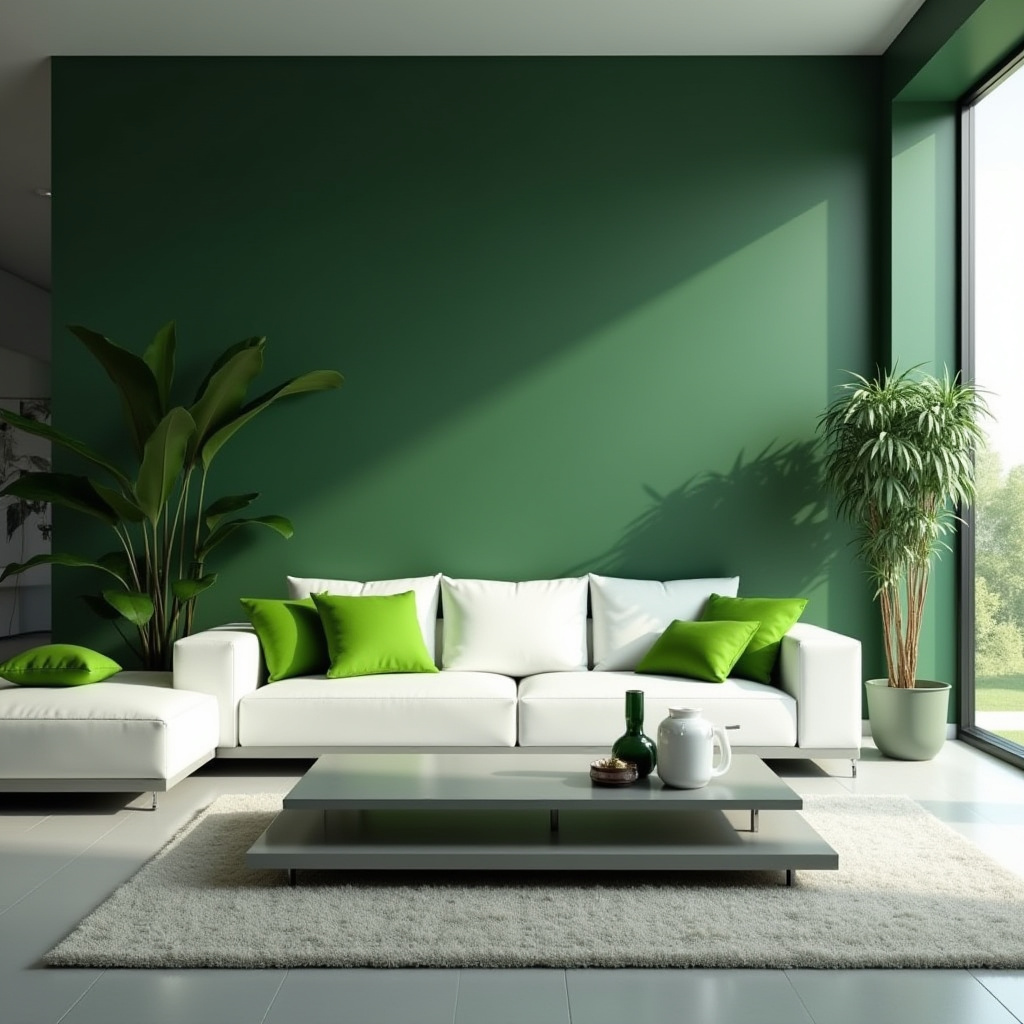 Green Living Room Decor 22