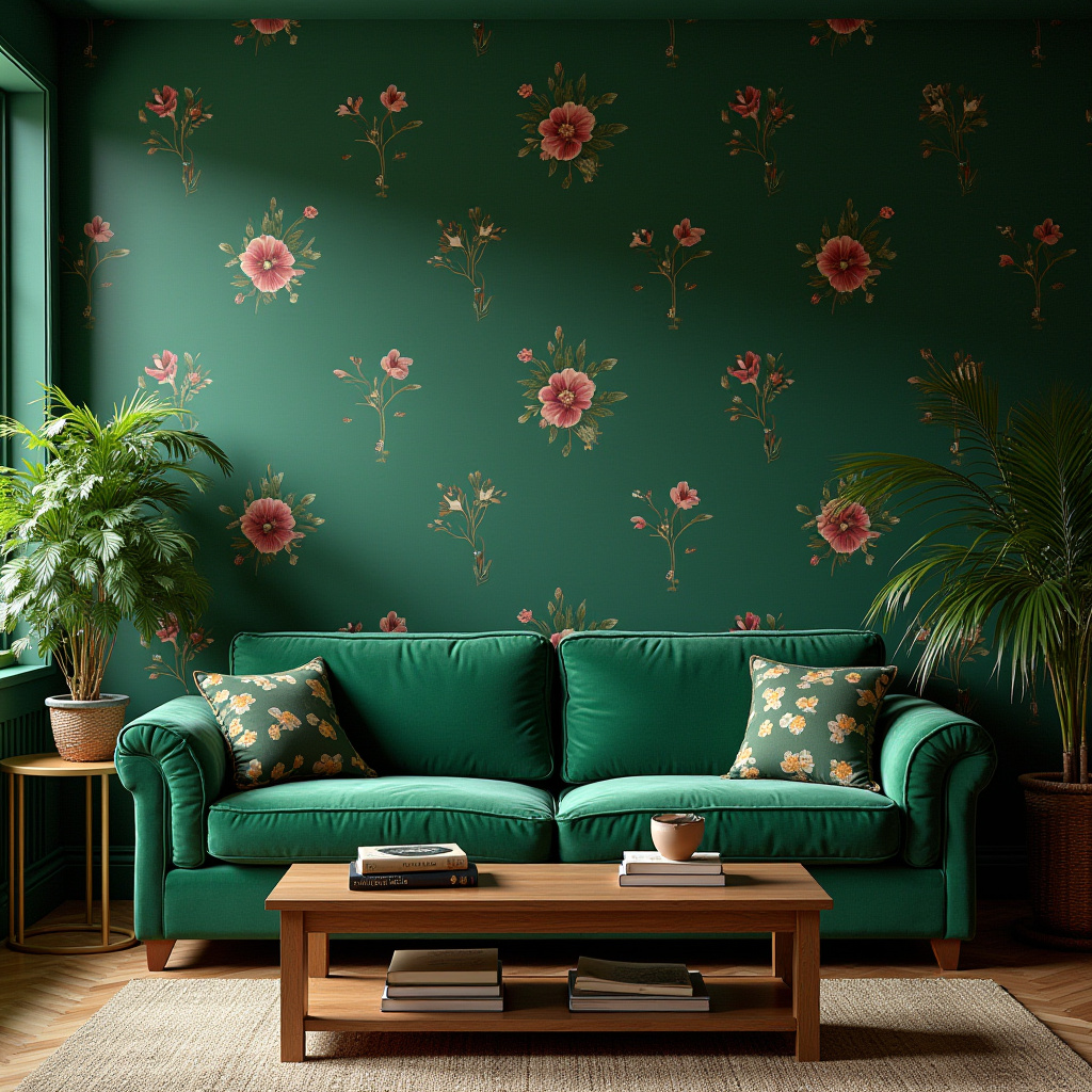 Green Living Room Decor 23