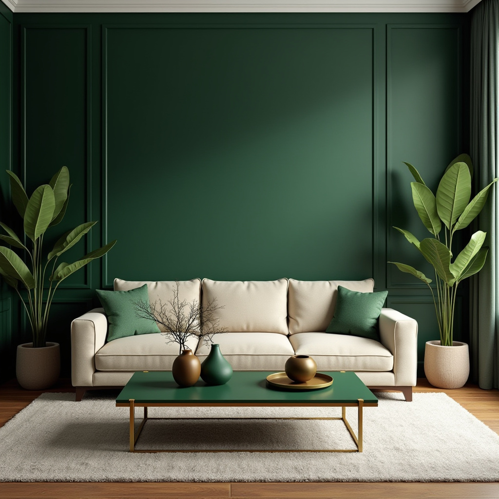 Green Living Room Decor 25