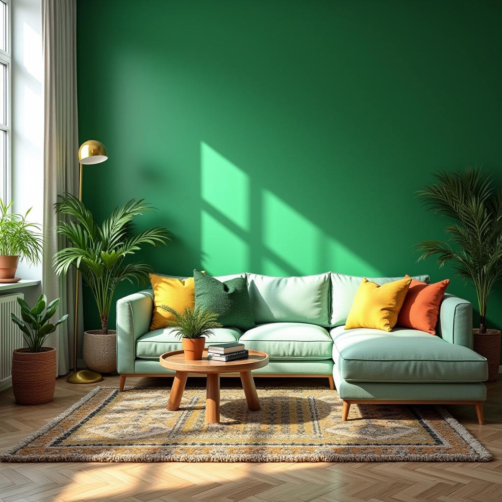 Green Living Room Decor 29