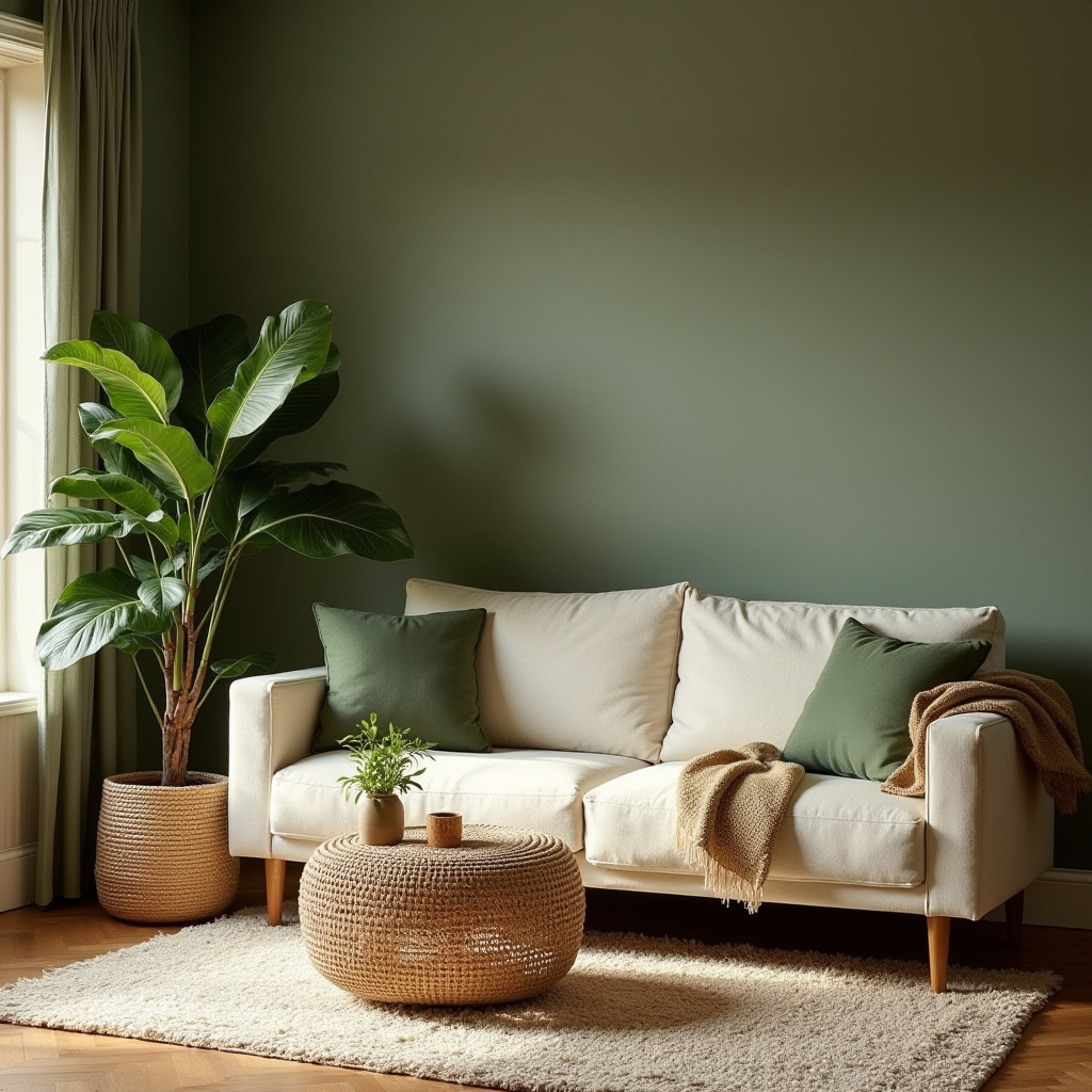 Green Living Room Decor 4