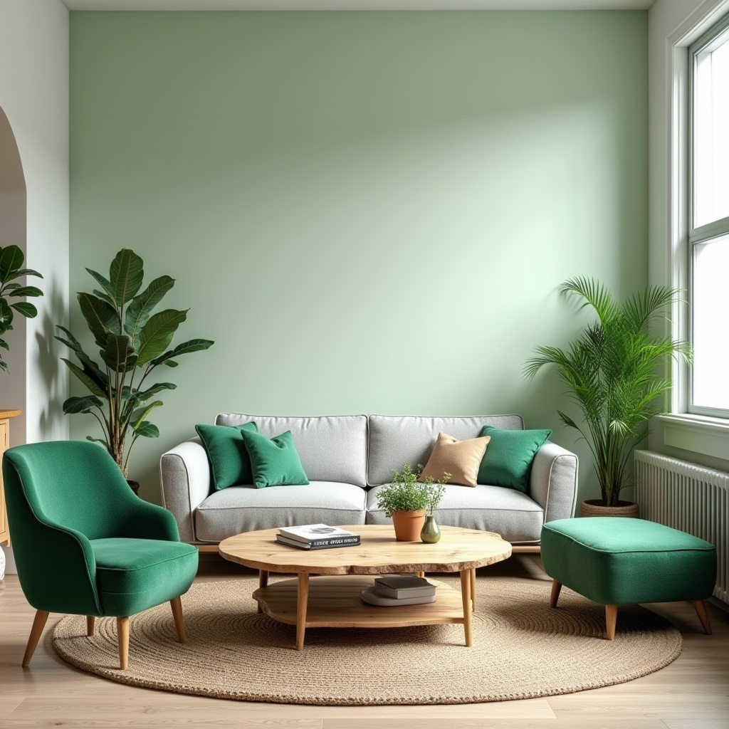 Green Living Room Decor 6