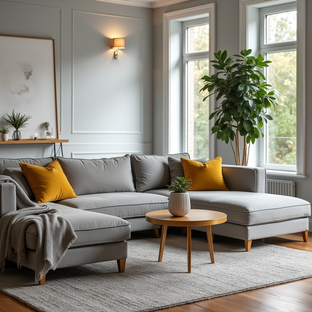 Grey And Gold Living Room 21