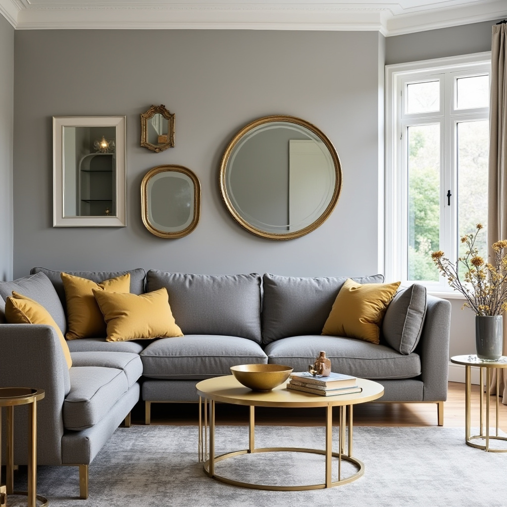 Grey And Gold Living Room 27