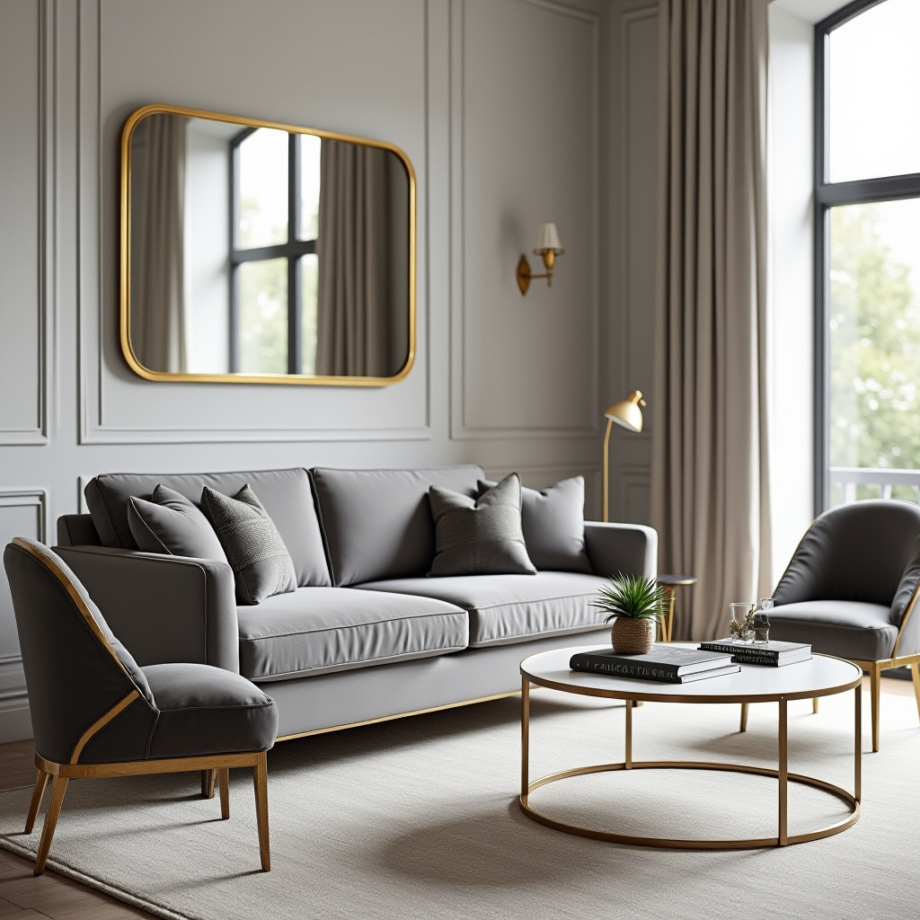 Grey And Gold Living Room 4