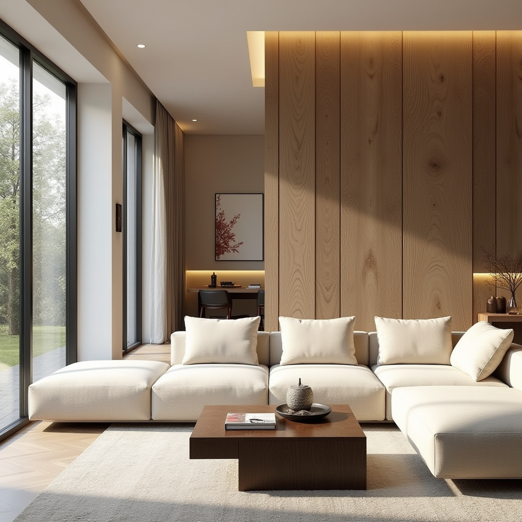 Half Wall Ideas Living Room 1