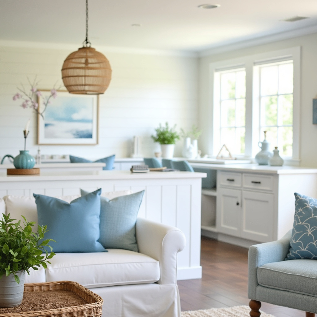 Half Wall Ideas Living Room 10