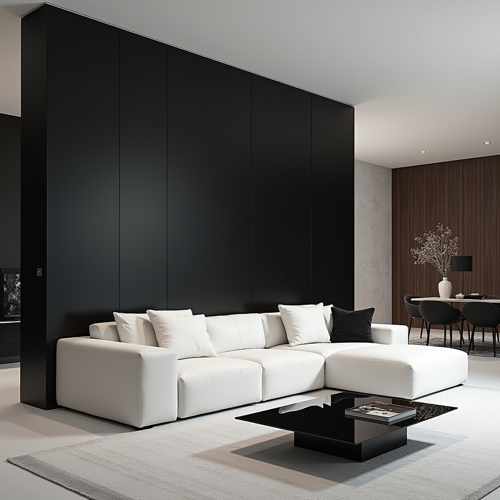 Half Wall Ideas Living Room 14