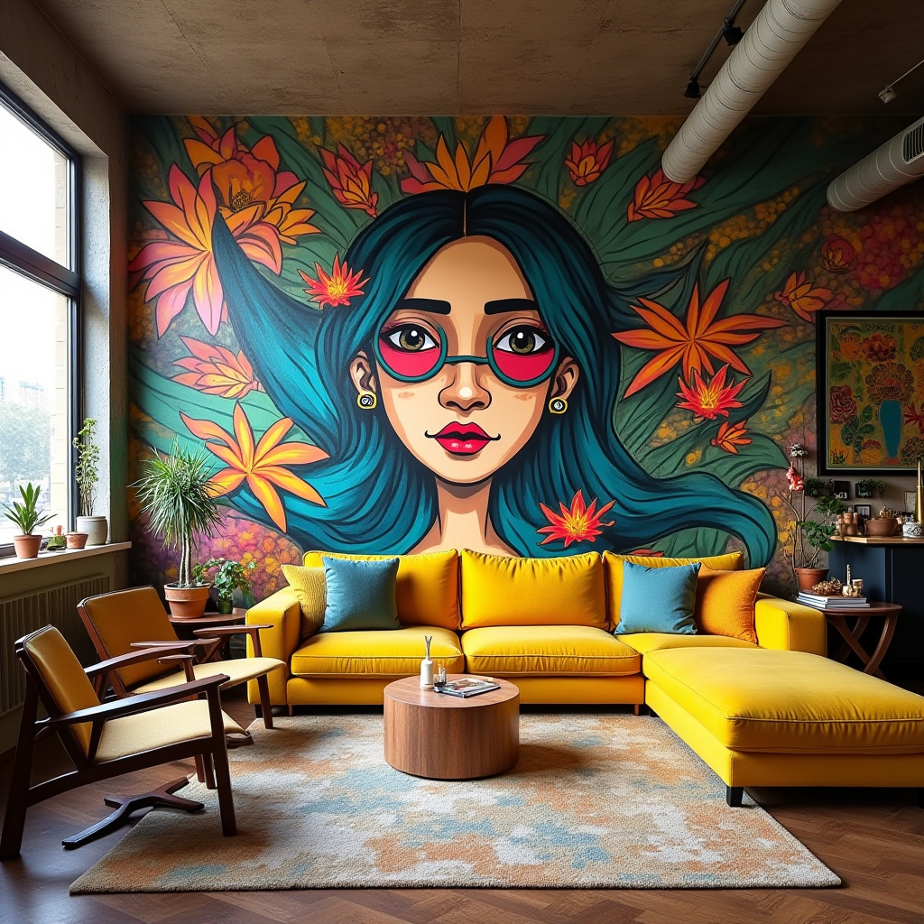 Half Wall Ideas Living Room 16