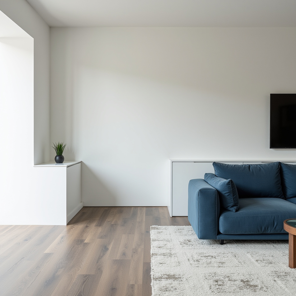 Half Wall Ideas Living Room 19