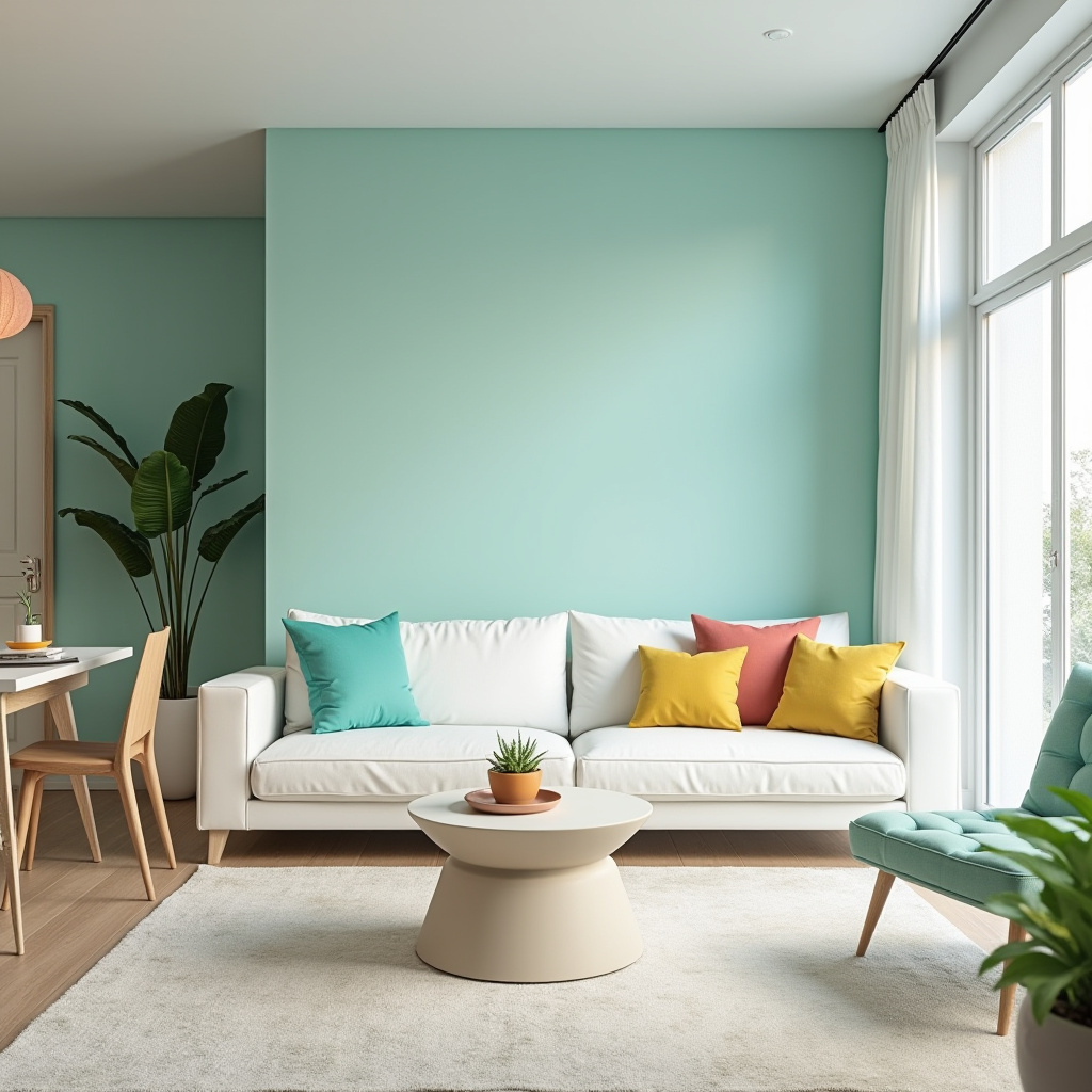 Half Wall Ideas Living Room 22